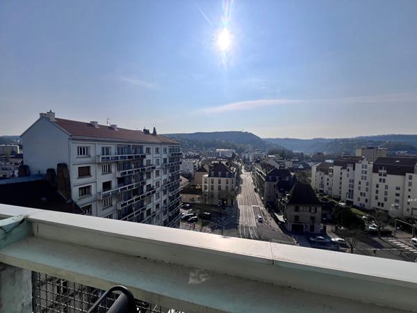 Appartement 4 pièces ? 91,38 m² ? Dernier étage ? Vue exceptionnelle ? Besançon