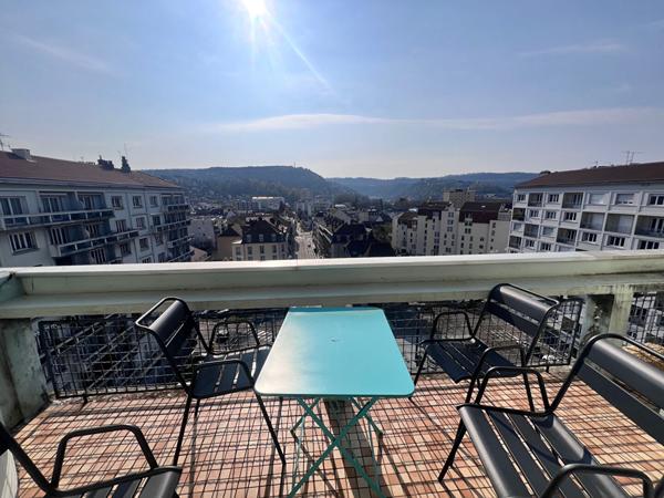 Appartement 4 pièces ? 91,38 m² ? Dernier étage ? Vue exceptionnelle ? Besançon