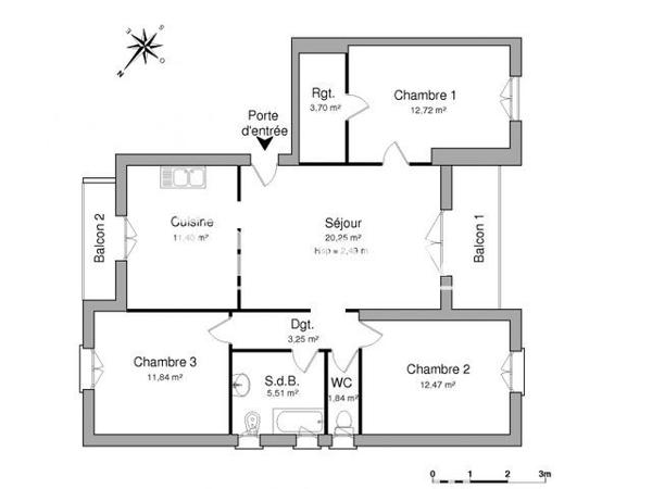 Location Appartement 4 pièces 82.98 m² - 120 ROUTE DE LA CADIERE Saint Cyr Sur Mer 83270
