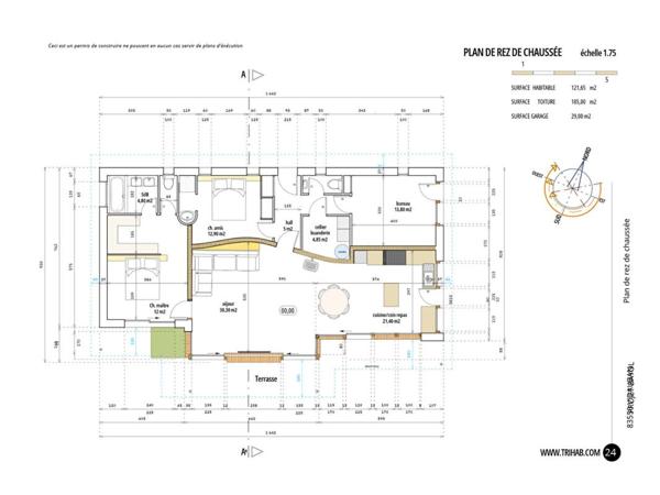 Maison "Passive Biosourcés" contemporaine de 121,65 m² sur 2 601 m² de terrain - Vidauban