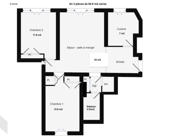 À vendre - T3, 3 pièces situé à Boulogne-Billancourt (92100)