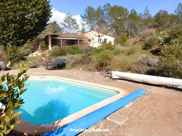 Cotignac - Maison individuelle 4 pièces, 100 m² sur 2,3 hectares avec piscine
