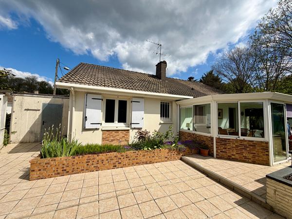 Maison plain pied 110m² 3 chambres Impasse Sous sol complet garage 1 voiture 2 salles de bains - Veranda - Mont saint aignan notre dame de bondeville