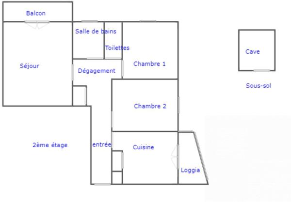 Appartement Annecy 3 pièce(s) 56 m2