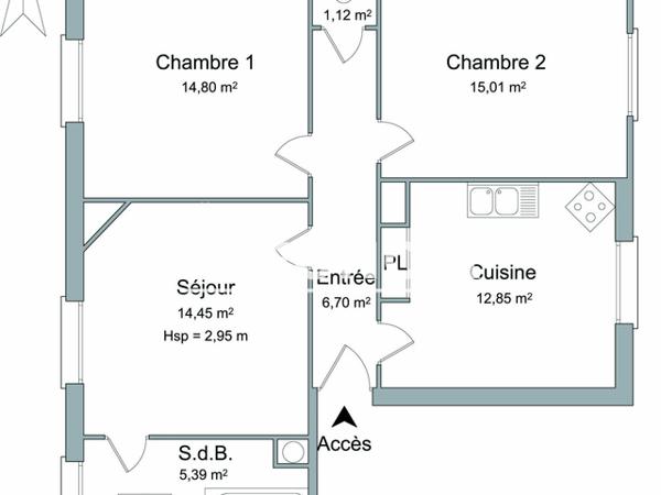 Location Appartement 3 pièces 69 m² - 124 AVENUE DU GENERAL LECLERC Vandeouvre Les Nancy 54500