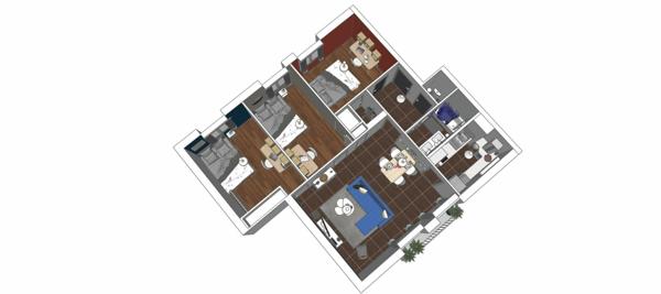 Appartement à louer  4 pièces • 64 m2 Le Mans