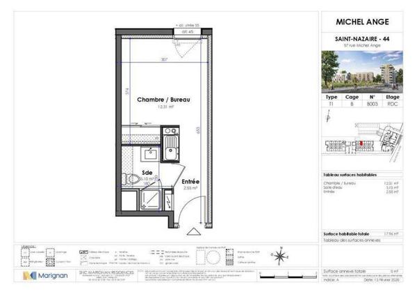 Appartement 1 pièce - 44600 Saint-Nazaire