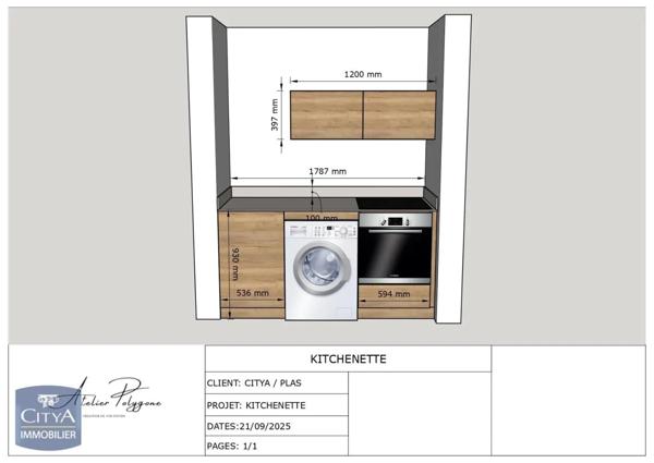 Appartement à louer 2 pièces 53.8m²