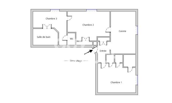 3 pièces à rénover / rue de Ménilmontant