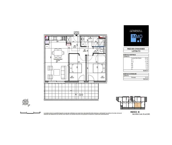 Appartement 3 pièces 58 m2