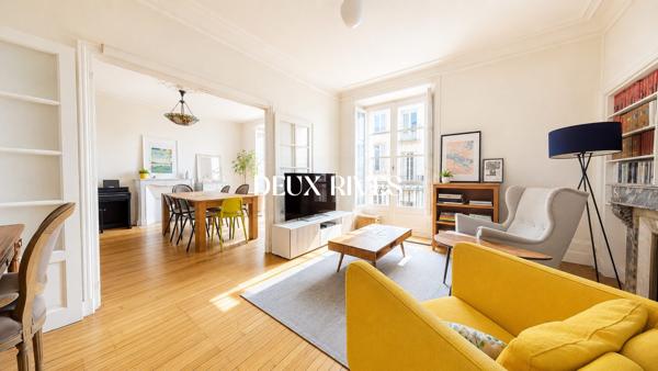 Joli T3 de 62m2 traversant avec parquet et cheminée
