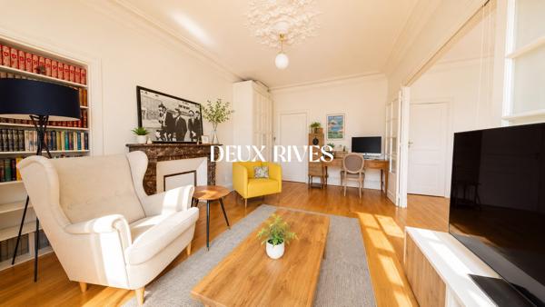 Joli T3 de 62m2 traversant avec parquet et cheminée