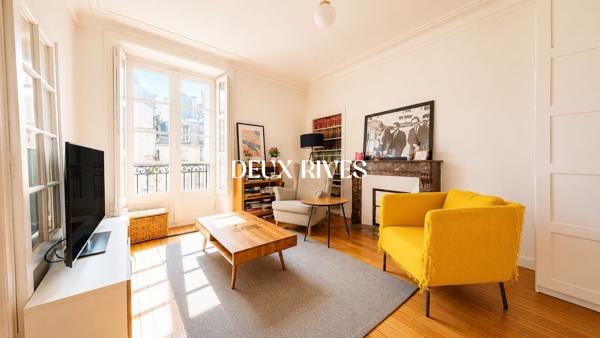 Joli T3 de 62m2 traversant avec parquet et cheminée