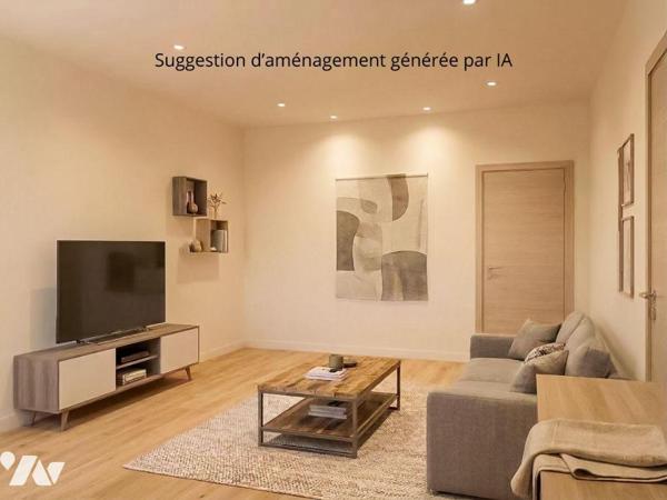 BOUGUENAIS GAUDINIERE - Appartement T2 avec balcon, jardin et parking à aménager