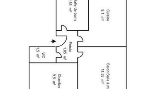Appartement à louer    2 pièces •  Mende