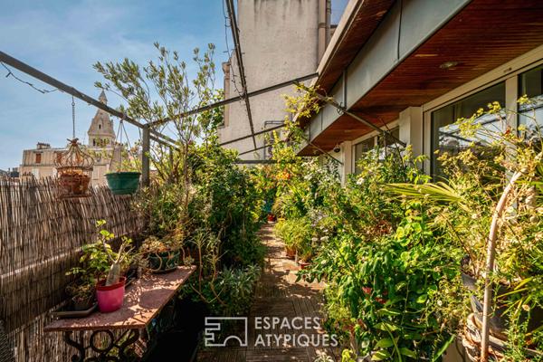 Maison sur un toit avec terrasse vue dégagée