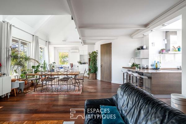 Maison sur un toit avec terrasse vue dégagée