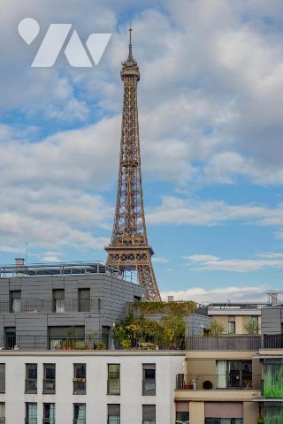 PARIS 15 / BIR-HAKEIM - APPARTEMENT FAMILIAL 6 PIÈCES AVEC LOGGIAS & VUE TOUR EIFFEL + PARKING