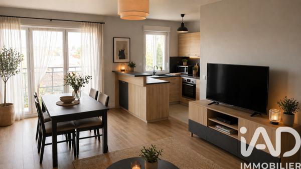 Appartement à vendre 4 pièces 74,49 m² Saint-Fargeau-Ponthierry