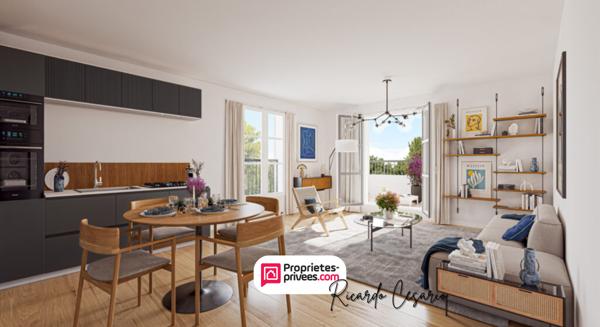 Appartement 4 pièces 81.30 m2 lumineux avec terrasse à Auray, Espace, calme et qualité de vie