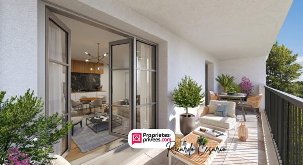 Appartement 4 pièces 81.30 m2 lumineux avec terrasse à Auray, Espace, calme et qualité de vie