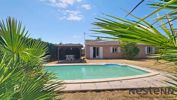A Vendre Maison 3 Chambres, Jardin, Piscine et Garage à Carbonne sans vis-à-vis