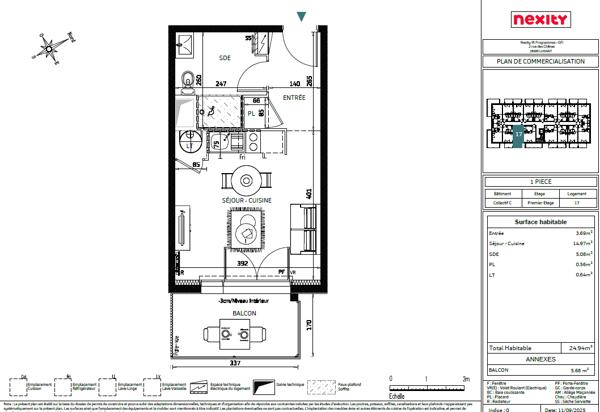 PROGRAMME NEUF LIVRAISON 4T2027 Appartement T1 à Luisant 28