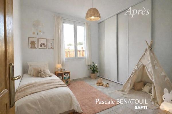 Jolie maison des années 50 de plain pieds, avec jardin