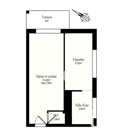 Appartement à vendre 2 pièces 29 m² Rueil-Malmaison