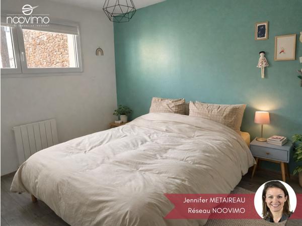 Charmante maison en pierre 3 chambres + bureau avec jardin exposé ouest sans vis-à-vis