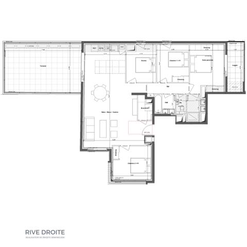 Rennes (35000) RENNES CENTRE LES LICES - EXCEPTIONNEL - Appartement T4 terrasse