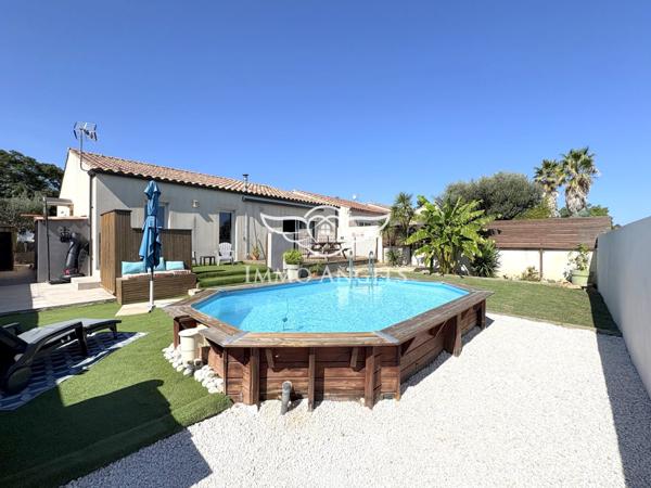 Rare à Castries – Maison familiale plain-pieds avec jardin, piscine