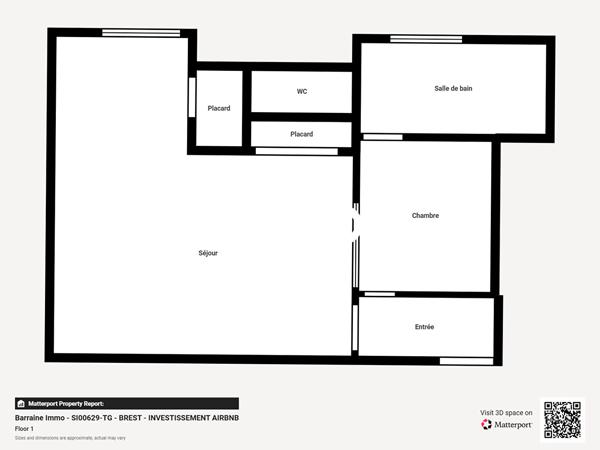 Vente appartement à Brest, 2 pièces 40.01m²