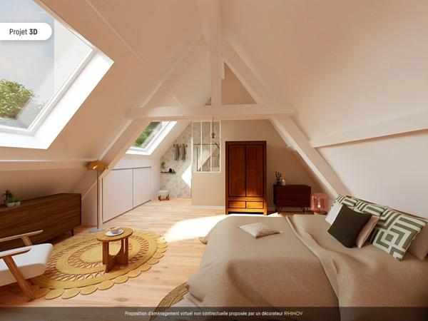 Centre Courville-Sur-Eure À vendre appartement avec jardinet