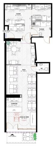 Restauration rapide à vendre 92 m² Levallois-Perret