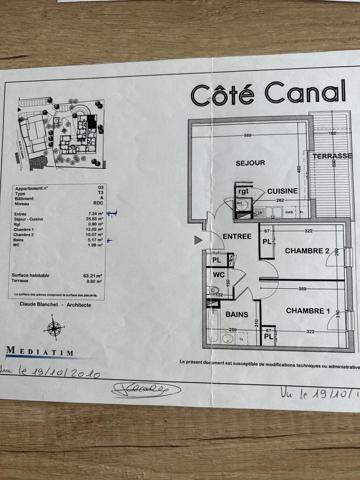 Appartement  63m 2 LA ROCHELLE