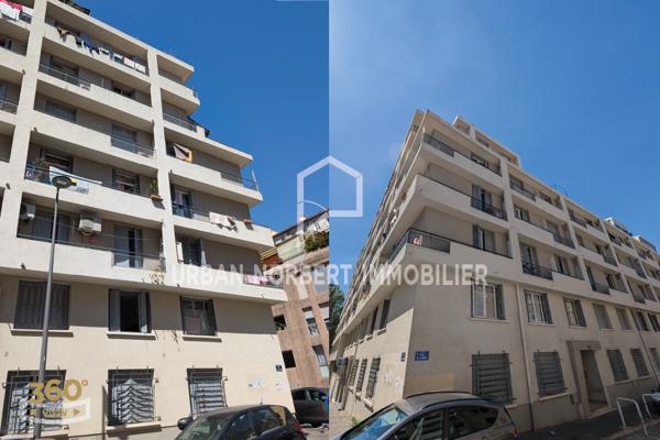 Marseille (13003) T2 vendu loué avec balcon et cave, spécial investissement locatif, Marseille 3e