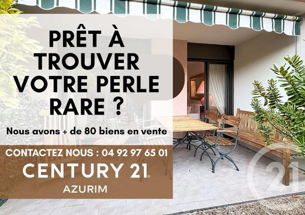 Appartement Studio à vendre  1 pièce - 27,24 m 2   MANDELIEU LA NAPOULE  - 06