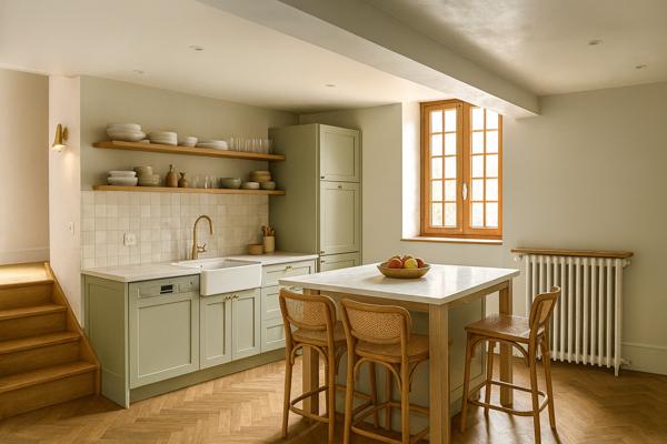 Chars (95750) Maison de ville (XIXe) avec Studio Indépendant et piscine au centre ville de Chars (95)