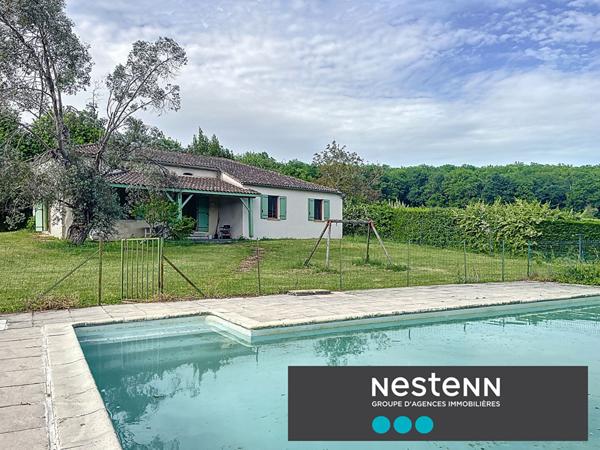 Maison en pierre 4 pièce(s) 100 m2, 3 chambres avec terrain et belle vue sur la campagne