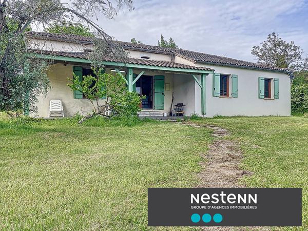 Maison en pierre 4 pièce(s) 100 m2, 3 chambres avec terrain et belle vue sur la campagne