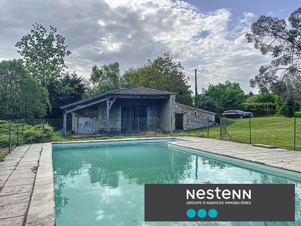 Maison en pierre 4 pièce(s) 100 m2, 3 chambres avec terrain et belle vue sur la campagne