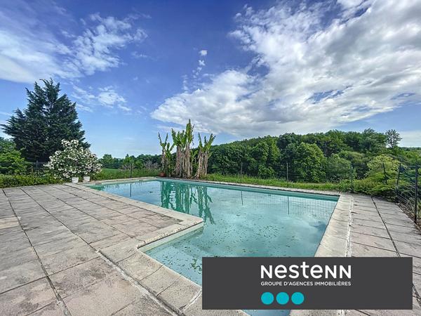 Maison en pierre 4 pièce(s) 100 m2, 3 chambres avec terrain et belle vue sur la campagne