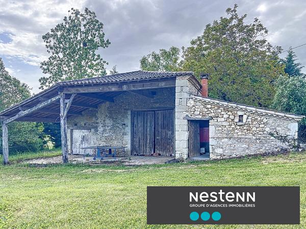 Maison en pierre 4 pièce(s) 100 m2, 3 chambres avec terrain et belle vue sur la campagne