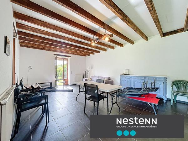 Maison en pierre 4 pièce(s) 100 m2, 3 chambres avec terrain et belle vue sur la campagne