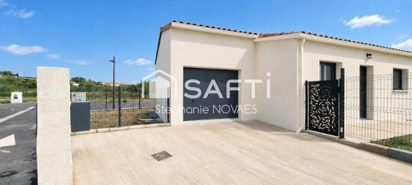 Maison neuve de plain-pied - 3 pièces - 90 m² - Terrain 311 m² - Puisserguier