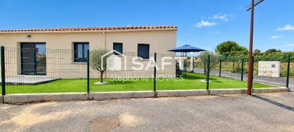 Maison neuve de plain-pied - 3 pièces - 90 m² - Terrain 311 m² - Puisserguier