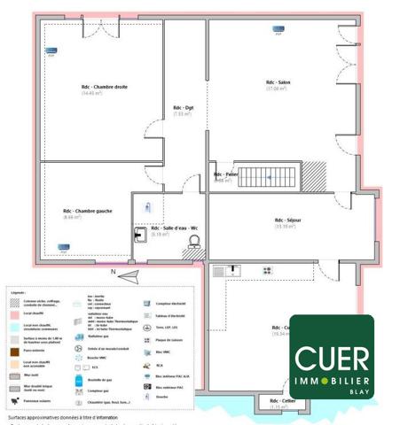 Appartement T3 RDC + garage- PONT-DE-L'ISERE