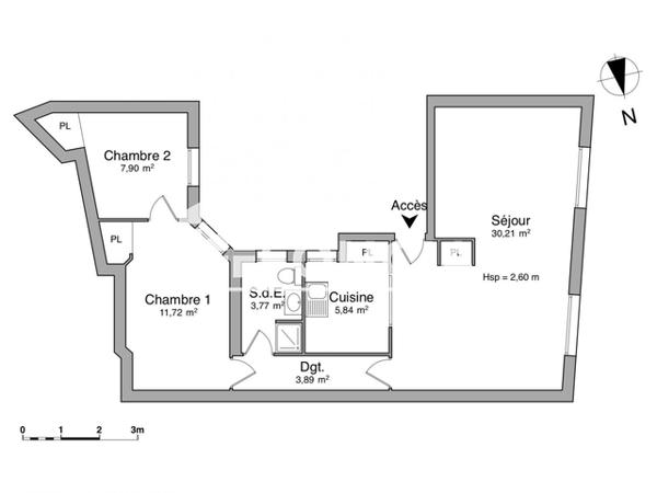 Location Appartement 3 pièces 63.33 m² - 3ème ETAGE - PORTE 3 Niort 79000