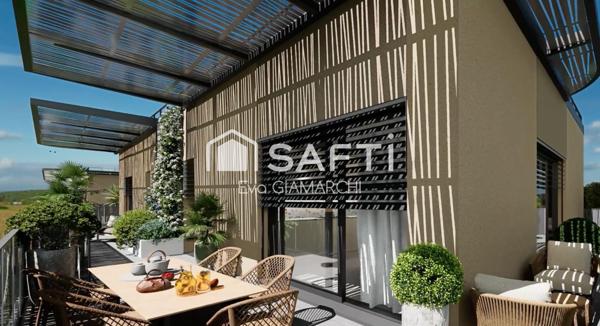 T2 neuf avec 25,6 m2 de terrasse à Port Marianne